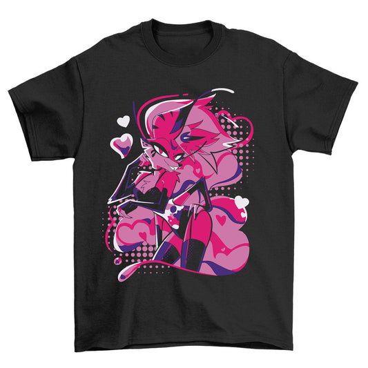 Hazbin Hotel T-Shirt Cute Bee Unisex Black Tee Shirt