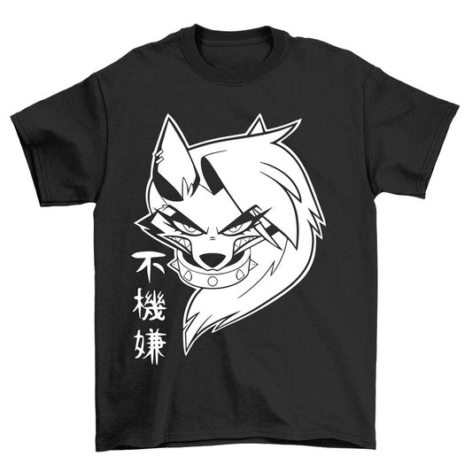 Hazbin Hotel T-Shirt Japanese Loona Unisex Black Tee Shirt