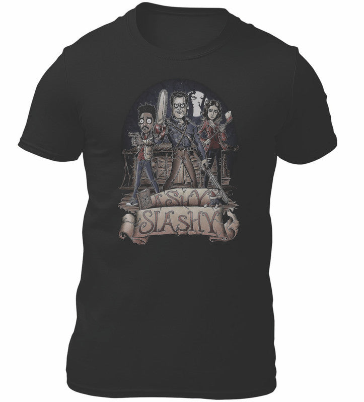 Ashy Slashy Evil Dead T-Shirt Men's Unisex Black Tee Shirt