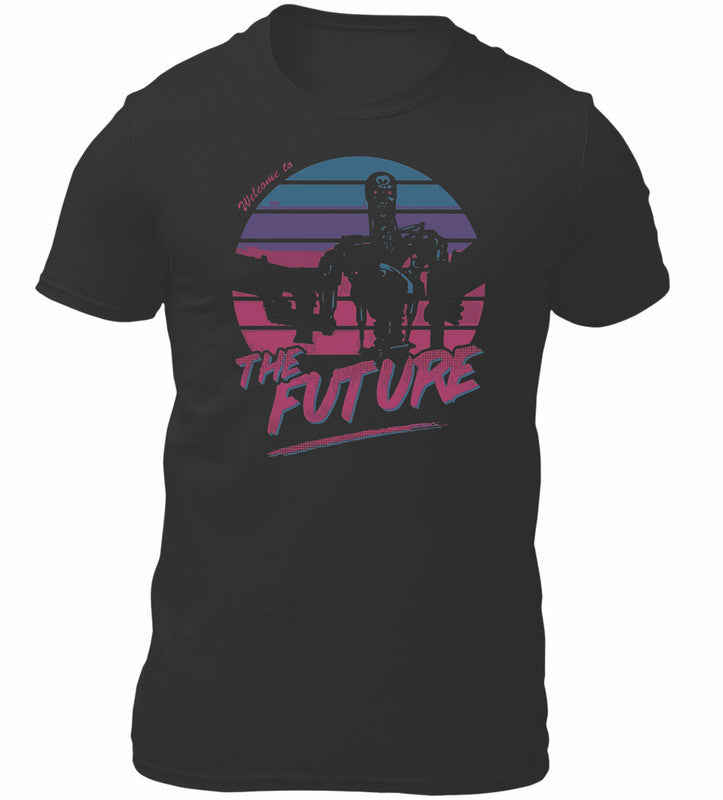 The Future Terminator Movie Themed T-Shirt Men's Unisex Black Tee Shirt