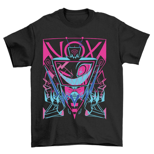 Hazbin Hotel T-Shirt Vox Unisex Black Tee Shirt