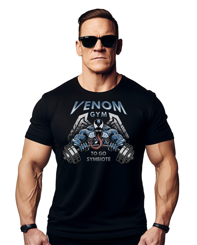 Venom Spiderman Gym Design Men's Workout Bodybuilding T-Shirt